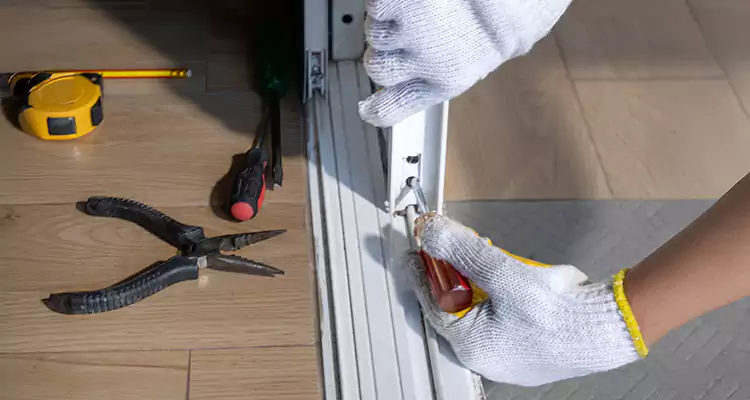 Backyard Sliding Door Track Repair in Key West, FL